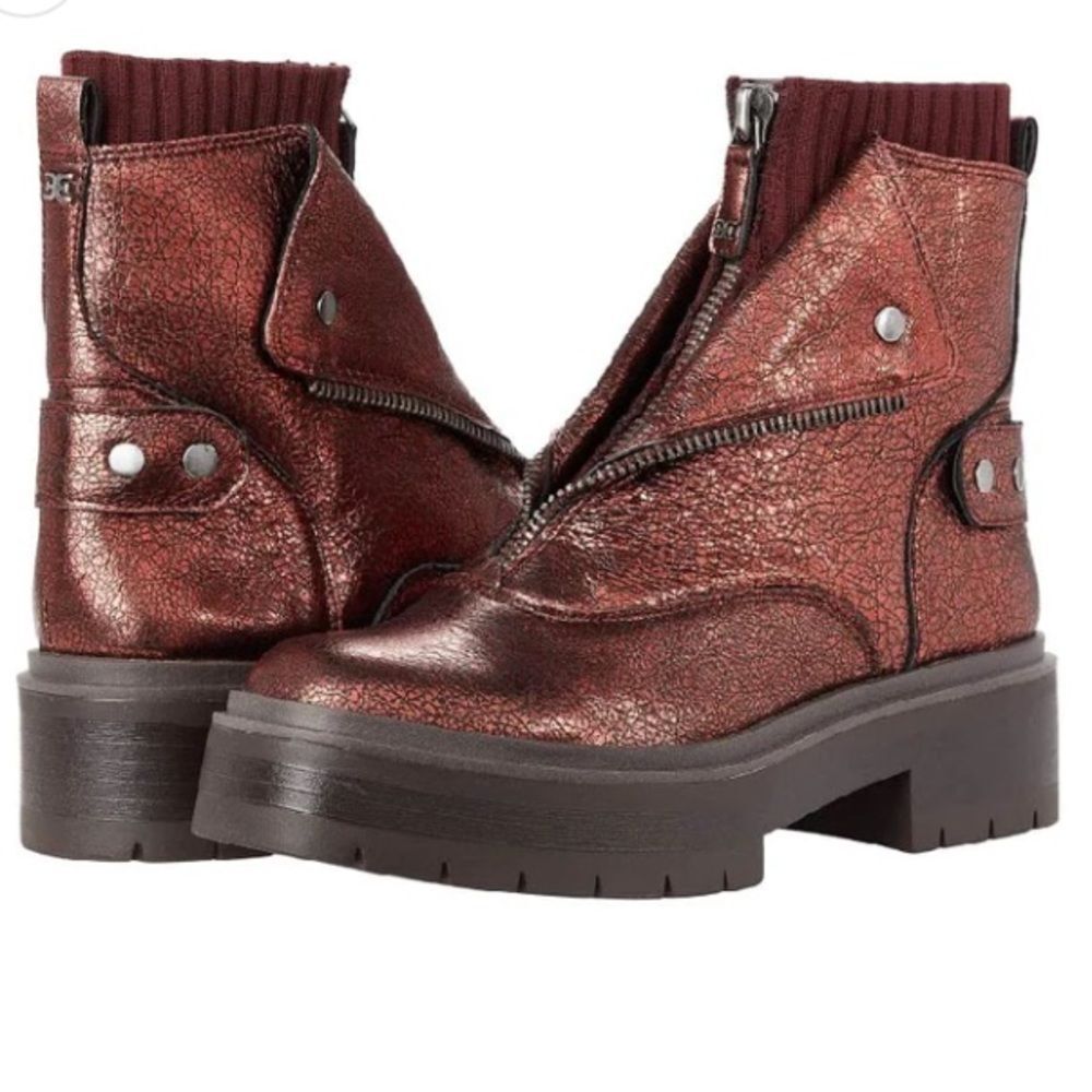 New Sam Edelman Linds Bordeaux Zip Boots